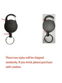 23 Inch Multifunctional Roll Retractable Keychain For Men, Bag Recoil ID Card Holder Keyring Key Chain Stainless Steel Rope Key Ring For Men