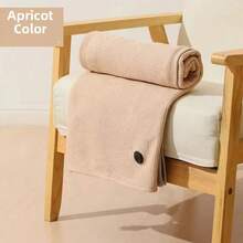 1件便携式带帽加热披肩，男女通用，USB供电，可搭配10000mAh移动电源使用，冬季户外、办公室、飞机等场合保暖。双层隔热，柔软亲肤，尺寸150*85cm，棕色。保暖、闺蜜节、宠物、嘉年华、派对装饰。 - 彩色 - 查看 5