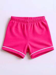 Pijama para Bebê Manga curta Baby Doll Americano Com Botão Conjunto Bebê menino Conjunto Bebê menina Primavera Verão Pijama infantil menino Pijama infantil menina - Pink - Visão 2