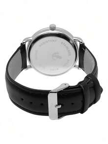 Men's Watch With Leather Strap And Metal Original Launch - Brown Silver Black - View 3