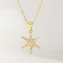 1pc Christmas Necklace, Winter Snowflake Santa Claus Tree Bell Pendant Fashionable Choker Necklace, Multifunctional Accessory - Cute Holiday Jewelry Gift For Women, Wearable Year-Round, Holiday Decor, Pendant, Collectible Accessory