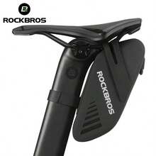 ROCKBROS 1 件山地自行车座包鞍包尾包前车架包尼龙自行车包 - 黑色 - 查看 10