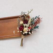 1/2/3/4/6/8/10/12/20 件迷你干花花束、花瓶迷你干花、节日礼物、花瓶布置、婚礼中心装饰、DYI 鲜花、波西米亚风迷你花束 - 彩色 - 查看 42