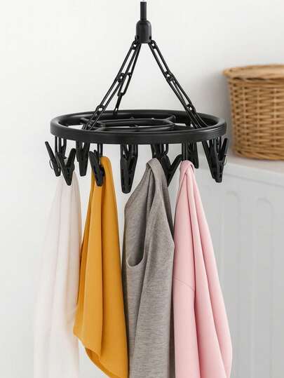 Varal Oval Com 18 Prendedores P/ Calcinha Cueca e Meias