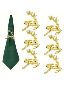 1 قطعة/6 قطع/12 قطعة من حلقات المناديل الإبداعية، حاملات المناديل الزخرفية لعيد الميلاد، الحياة الريفية، الزفاف، المطعم، الفندق، عيد الحب، الولائم، طاولات البوفيه، مستلزمات الحفلات، ديكور طاولة المطبخ المنزلي