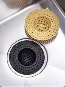 1/5 piezas Filtro de drenaje del fregadero, Filtro de drenaje de cocina, Filtro de drenaje de baño, Filtro de drenaje de piso, Filtro antiatascamiento, Cubierta de prevención de obstrucción y plagas del inodoro, Colador de fregadero de cocina, Cubierta antiplagas, Colector de alimentos, Atrapapelos, Filtro de prevención de obstrucción de alimentos y residuos con malla, Adecuado para ducha, baño, lavandería - Multicolor - Ver 6
