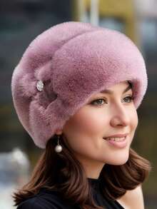 Women's Comfortable Knitted Winter Hat With Ear Flaps - Thick, Warm, Windproof, Solid Color, Washable - Ideal For Outdoor Activities And Halloween In Autumn/Winter - Multicolor - View 8
