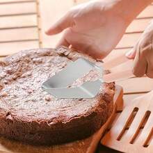 1 pieza Cortador de tarta profesional de acero inoxidable - Cortador y separador triangular para rebanadas perfectas, ideal para postres, fiestas de cumpleaños, pizza y tartas de queso - Multicolor - Ver 6