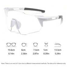 1 Stück vielseitige Sport Radfahrbrille, modische Farbwechsel Brille für Männer und Frauen, Outdoor Radsport Ausrüstung für Straßen- und Mountainbikes