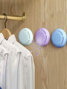 1/5/10pcs Aromatherapy Air Freshener (With Box) - Home, Car, Wardrobe, Aromatherapy Deodorant, Car Air Freshener, Air Freshener Capsules, Punch-Free Solid Aromatherapy Patch, Wardrobe Deodorizer, Pet-Friendly Air Freshener, Long-Lasting Slow-Release Car Aromatherapy Patch, Deodorant Capsules, Bathroom Deodorant Patch, Bathroom Gadgets - Lavender - View 3