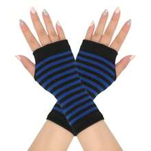 1pc Spring/Summer Cotton Gloves Half Finger Sports Open Finger Gloves Knitted Short Men's And Women's Styles Autumn/Winter Thin DIY Arm Cover