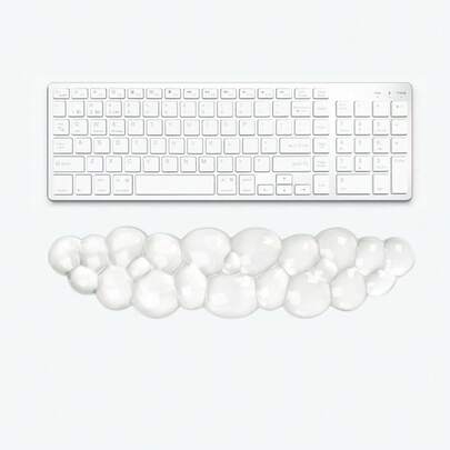Suporte De Pulso De Silicone Descanso Para Teclado Em Forma De Nuvem Alívio Da Dor Almofada Transparente
