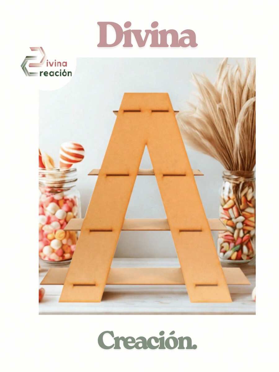 Divina Creacion Candy Bar Stair Table "A" - Beige - View 1