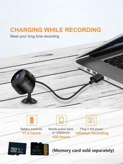 HD 720P Mini WiFi Camera Real Time Remote Viewing, Two Way Audio, Motion Detection Home Pet Monitoring view 4