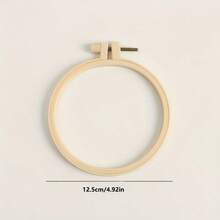 4pcs Adjustable Plastic Embroidery Hoops Set - Plain Color - For Cross Stitch, Crafts And Fabric Fixing - Household Handcraft Tools