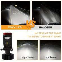 High Power Y7 30000LM Mini H4 Projector LED Lens H4 LED Car Headlight Upgrade Auto Car Lights Of Y6 High Low Beam Lamp - Y7 - View 2