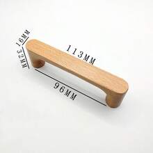 1pc/5pcs Wooden Drawer Pull Handles, Cabinet Knobs, Kitchen Cabinet Drawer Pulls, Cabinet Door Handles - Multicolor - View 4