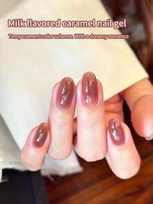 annies 10ml Caramel Brown Gel Nail Polish Pure Sheer Same Color Same Bottle Soak Off Gel Polish Art Manicure Salon DIY At Home For Women