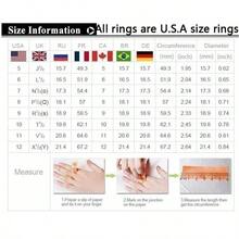 1pc Fashion Jewelry Couple Rings For Lover's Charm Women Rhinestones Artificial Zirconia Rings Set Fashion Stainless Steel Men Black Ring Wedding Anniversary Gift - Nữ giới - Xem 3