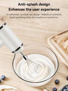 1个USB充电式无线奶油打蛋器，迷你手持电动打蛋器，双头可更换搅拌头，厨房电器 - 彩色 - 查看 4