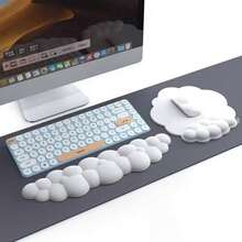 Comfortable Cloud Shape Mouse Wrist Rest Mat Keyboard Support Pad - Nuvem mini - Xem 1