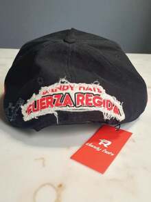 Gorra  Fuerza Regida Negro Dandy Hats ajustable unitalla gamusa - Negro - Ver 2