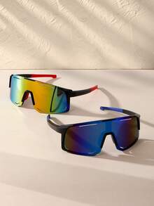 2pcs/1pc Southeast Asian Cycling Goggles, Sports Fashion Glasses, Anti-Wind - Gradient - View 15