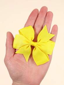 24 piezas de pinzas para el cabello con moños de colores para niñas, clips de fibra de poliéster multicolor perfectos para adolescentes como decoración del cabello para el atuendo diario, accesorios de cabello versátiles