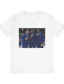 Tee Perfect For Sports Fans, USA Basketball, Sports Apparel, Casual Wear, Streetwear - 白色 - 查看 1
