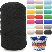 YYzzCaithe 1 pezzo Filato Premium T-Shirt - 200g/Pezzo Filato Elastico Ad Alta Elasticità, Filato Tessile Elastico Ad Alta Elasticità, Filato Di Corda Elastico Ad Alta Elasticità, Filato, Filato Per Uncinetto, Filato Tessile Elastico Premium Ad Alta Elasticità, Per Borse Fatte A Mano, Cestini, Tappeti, Scarpe, Decorazioni Per La Casa E Artigianato Fai Da Te, Disponibile In Più Colori