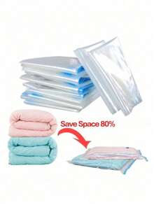 1-10 szt. worków kompresyjnych do podróży, akcesoriów podróżnych, worków oszczędzających miejsce, próżniowych worków do przechowywania niezbędnych rzeczy w podróży, organizerów do pakowania w podróży i domu (niebieskie) Przechowywanie ubrań Organizer na ubrania Zestaw toreb podróżnych Zestaw toreb do przechowywania w podróży Torba do pakowania Torba szkolna na powrót do szkoły Niezbędne rzeczy w podróży Organizer na plażę i wakacje letnie