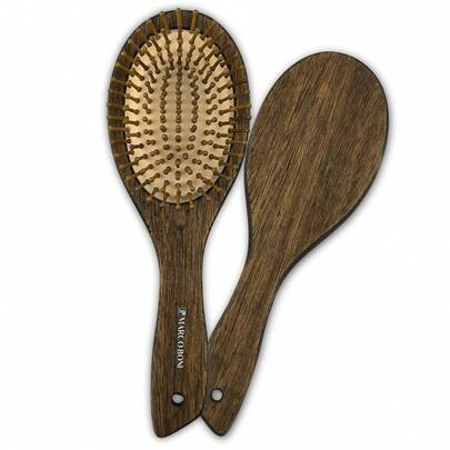 Escova De Cabelo Oval Marco Boni Madeira Marrom