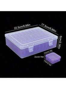 1/10/15/21/31件装多用途透明塑料收纳盒，迷你透明珠子收纳盒，带铰链盖的透明盒和长方形透明工艺用品盒，可用于整理耳环、戒指、珠宝和美甲配件包、化妆包、收纳盒、化妆品收纳盒、化妆包、化妆收纳盒、洗漱包、桌面收纳盒、化妆包、化妆袋、化妆品收纳盒、化妆包、珠宝盒、化妆刷架、化妆刷架、香水收纳盒、化妆包，是送给女性的礼物、圣诞礼物、女性礼物创意、房间装饰的理想之选。 - 彩色 - 查看 8
