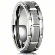 1 Pc Fashion Silvery Couple Rings For Lover's  Stainless Steel Men Rings Cute Women Rhinestones Artificial Zirconia Rings Set - Women Rings - View 6