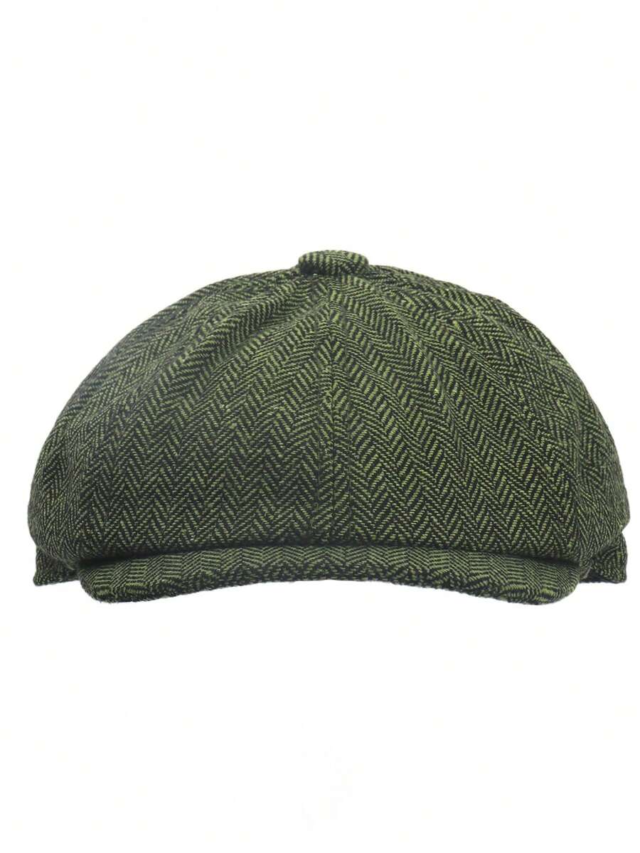 Retro Newsboy Caps Men Octagonal Hats British Painters Hats Spring Autumn Berets Herringbone Flat Caps Hip Hop
