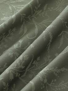 1 件全新奢华遮光厚蕾丝涂层穿孔窗帘 - 綠色 - 查看 7