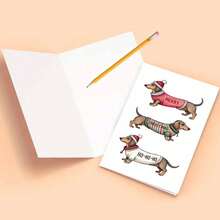 1 pieza Tarjeta de felicitación navideña australiana con sobre, 11cm X 16cm - Diseño encantador de gatos besándose con adornos festivos, ideal para amigos, familiares y amantes de los gatos, tarjeta de celebración navideña conmovedora