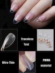 120pcs XXS Extra Short Almond Coffin Nail Tips Half Matte Pre-Filed Soft Gel Full Cover Fake Nail For Small Average Nail Beds