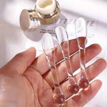3Pcs Plastic Eye Cream Scoop Set With Absorbing Massage Roller For Mask Mud Mixing - Odorless - Hồng - Xem 1