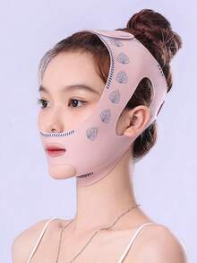 [Official Authentic Product] [Officially Selected With Quality Guarantee] Fashion Brand: Face Bandage, Comfortable Ice Silk Material, Daily Face Lifting Mask - Pink - View 5