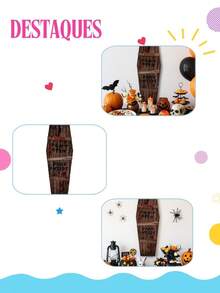 Hanging Decoration - Halloween Coffin 1 Unit Scare - Rỉ Nâu - Xem 5