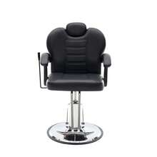 102 ° -140 °    Reclining Barber Chairs For Barbershop, Heavy Duty Hydraulic Pump 360 °   Swivel Salon Chair For Hair Stylist -Upgrade Black
