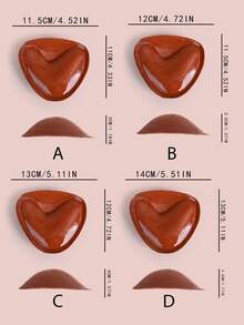 2pcs Brown Reusable Self-Adhesive Bra Lift Tape, Sticky Bra Pad Inserts To Create Fuller Bust Look For Small Chest Women, Suitable For Dresses, Bikinis Or Lightweight Summer Clothes - Brown - View 7