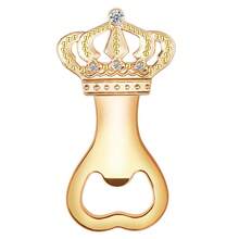 1/10/16个装定制开瓶器，可定制文字，金色水钻皇冠设计，附赠礼盒，适用于圣诞节、新年、万圣节、生日、派对、家庭聚会、婚礼等场合，是个性化礼品、厨房和酒吧用品的理想之选，也是送给朋友、亲戚、家人的理想礼物，厨房必备，尽享奢华。 - 金色 - 查看 9
