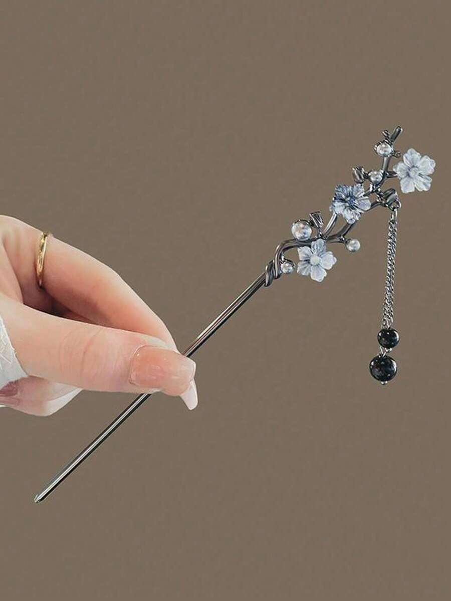 1 Kẹp tóc hình bướm phong cách cổ điển, Phụ kiện tóc thiết kế độc đáo kiểu Trung Hoa dành cho nữ, Tóc nối búi, Ghim cài tóc