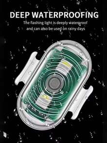 1/2/4 件 LED 飞机灯，LED 频闪灯带红外遥控 USB RGB 彩色防撞无人机夜间飞行迷你自动信号灯迷你灯 8 色 USB 灯适用于汽车摩托车无人机飞机自行车 - 彩色 - 查看 3