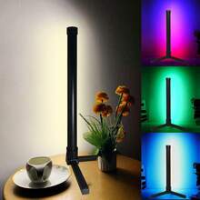 LED Corner Floor Lights -16Million DIY Color Changing, RGB Smart Modern Lights With Remote Control And APP Control, USB Power Supply, Four Modes With Music, Game Room, Living Room Office And Party Decor - Black - View 11