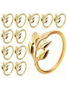 1 قطعة/6 قطع/12 قطعة من حلقات المناديل الإبداعية، حاملات المناديل الزخرفية لعيد الميلاد، الحياة الريفية، الزفاف، المطعم، الفندق، عيد الحب، الولائم، طاولات البوفيه، مستلزمات الحفلات، ديكور طاولة المطبخ المنزلي