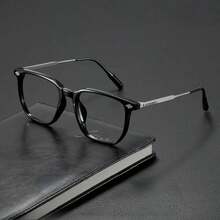 Classic Square Metal Frame Glasses With Clear Lenses, Cyberpunk Style, Unisex - Suitable For Computer Use, Minimalist Design Square Black Frame Transparent Glasses For Men & Women, Versatile Accessory For Back To School, Fashion & Portable, Flattering Facial Shape, Suitable For Daily Decoration, Reading, Gaming, Computers, Back To School, Street Style, Travel, Fishing, Sports, Festivals, Beach, Driving, Vacation, Outdoor Activities, Parties