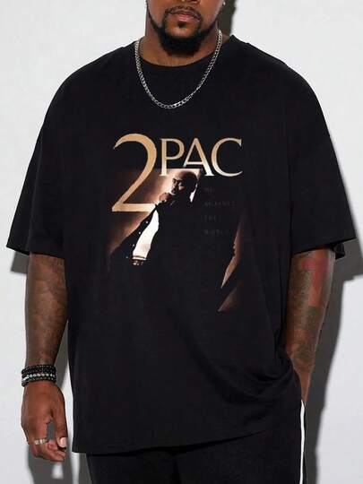 Camiseta de hombre con estampado gráfico "Separación" de  - 100% algodón pesado, ajuste holgado, camiseta de streetwear con costura de doble aguja, negra, cuello redondo casual de manga corta para el Día de la Independencia, Día de la Madre y Día del Trabajo, camiseta del Día de la Independencia, camiseta temática de vacaciones, ropa casual cómoda, ropa de estilo urbano, camiseta de tela duradera, atuendo diario, costura de calidad, estilo urbano, TALLA GRANDE